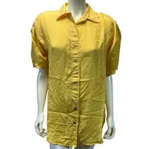 Studio New York Small Goldenrod Yellow Button-Down Shirt